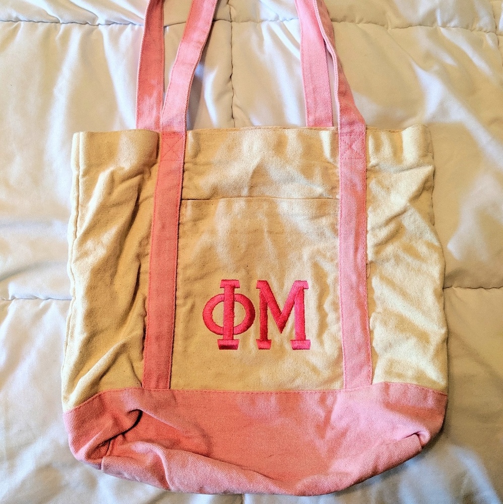 Phi Mu Tote Bag